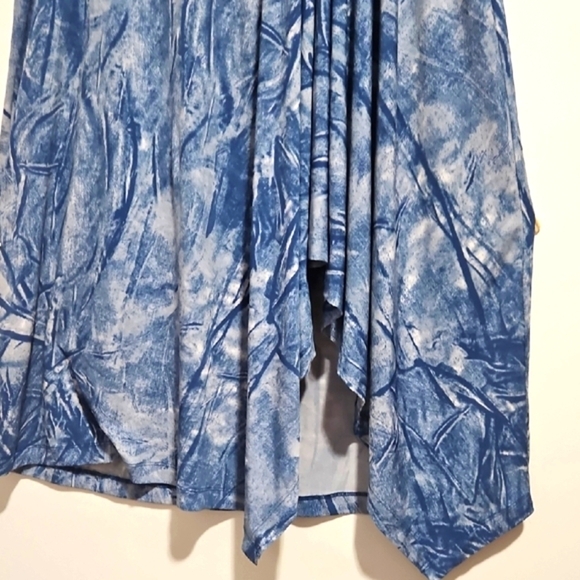 Michael Kors Marble Blue Midi Skirt - Picture 2 of 9